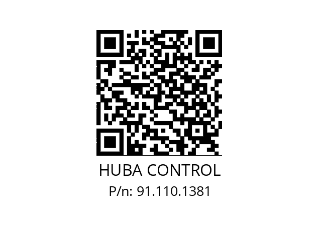   HUBA CONTROL 91.110.1381