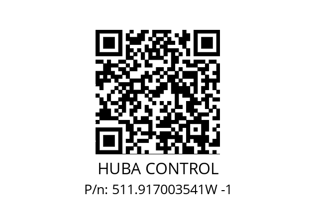   HUBA CONTROL 511.917003541W -1