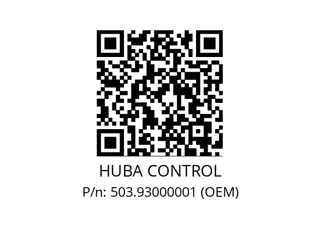   HUBA CONTROL 503.93000001 (OEM)