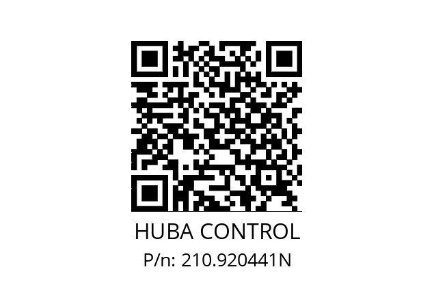   HUBA CONTROL 210.920441N