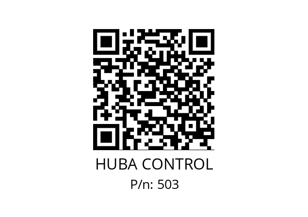   HUBA CONTROL 503