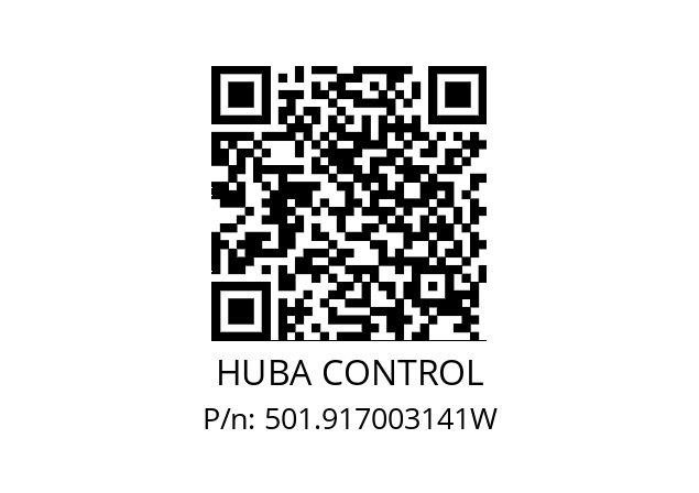   HUBA CONTROL 501.917003141W