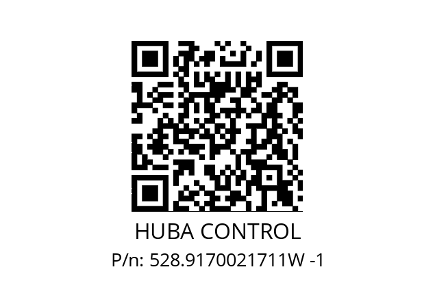   HUBA CONTROL 528.9170021711W -1