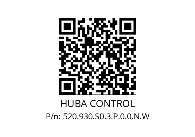   HUBA CONTROL 520.930.S0.3.P.0.0.N.W