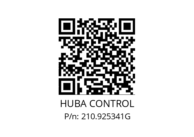   HUBA CONTROL 210.925341G