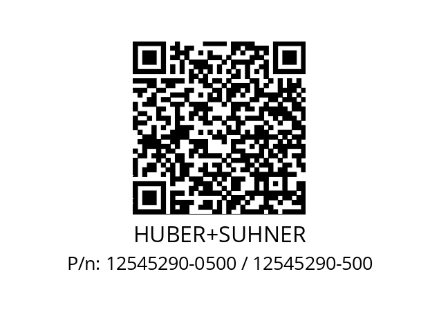   HUBER+SUHNER 12545290-0500 / 12545290-500