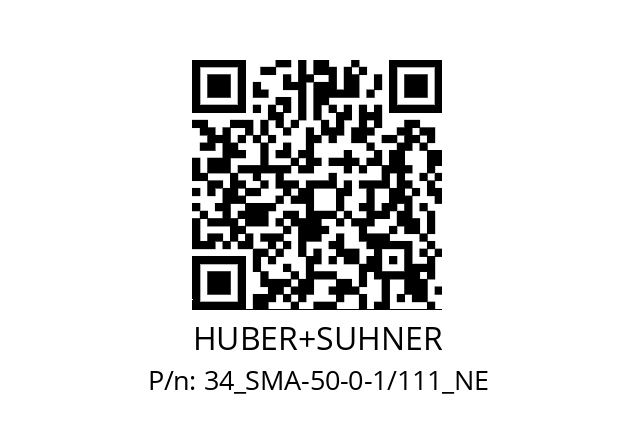   HUBER+SUHNER 34_SMA-50-0-1/111_NE