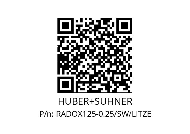   HUBER+SUHNER RADOX125-0.25/SW/LITZE