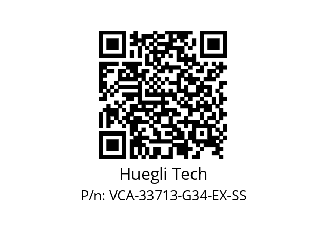   Huegli Tech VCA­33713­G34­EX­SS