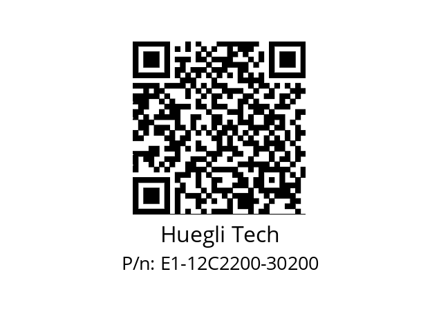   Huegli Tech E1­12C2200­30200