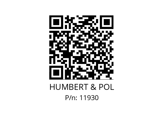   HUMBERT & POL 11930