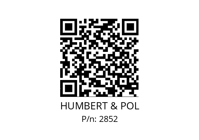   HUMBERT & POL 2852