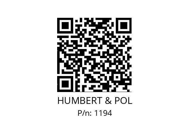   HUMBERT & POL 1194