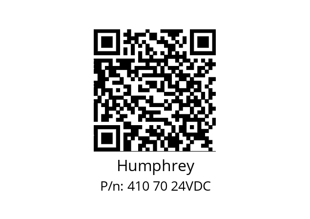   Humphrey 410 70 24VDC