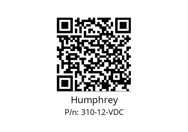   Humphrey 310-12-VDC