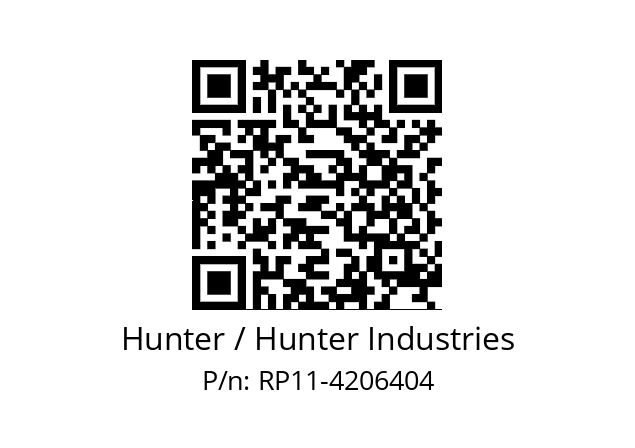   Hunter / Hunter Industries RP11-4206404