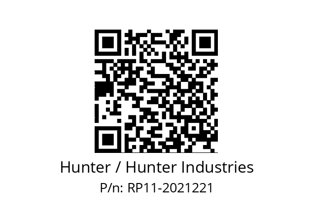   Hunter / Hunter Industries RP11-2021221