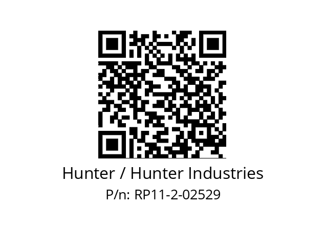   Hunter / Hunter Industries RP11-2-02529