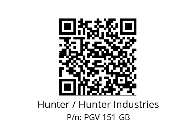   Hunter / Hunter Industries PGV-151-GB