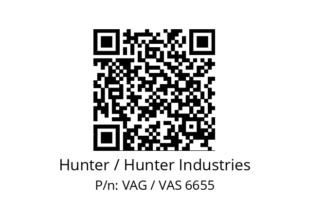   Hunter / Hunter Industries VAG / VAS 6655