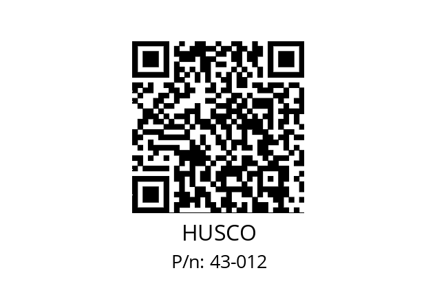   HUSCO 43-012