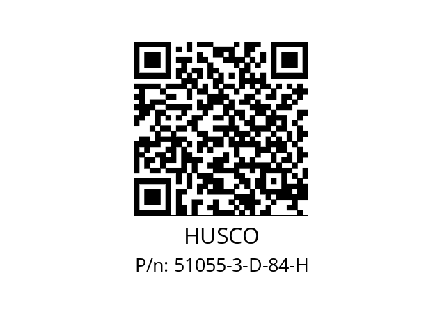   HUSCO 51055-3-D-84-H