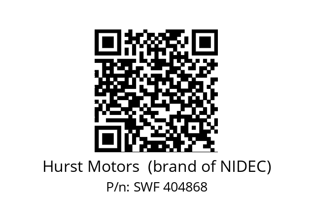   Hurst Motors  (brand of NIDEC) SWF 404868