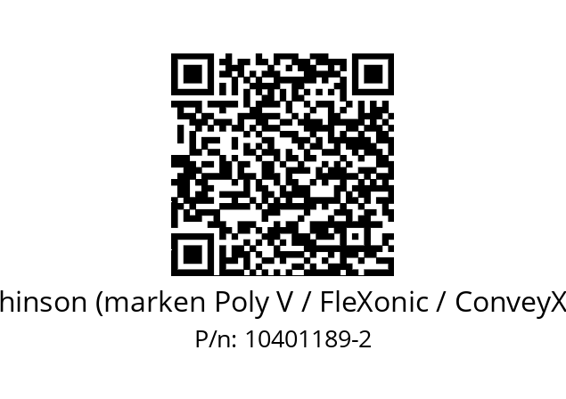   Hutchinson (marken Poly V / FleXonic / ConveyXonic) 10401189-2