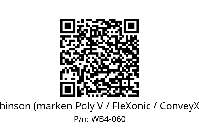   Hutchinson (marken Poly V / FleXonic / ConveyXonic) WB4-060