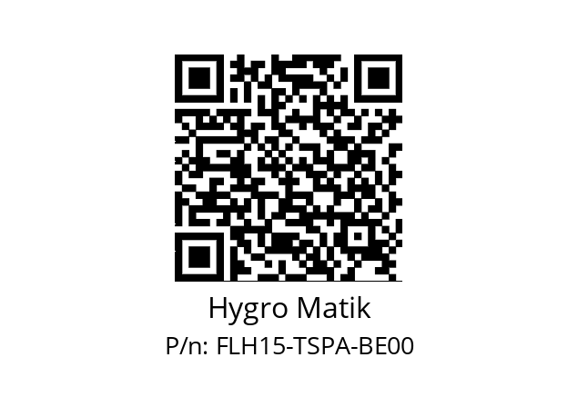   Hygro Matik FLH15-TSPA-BE00