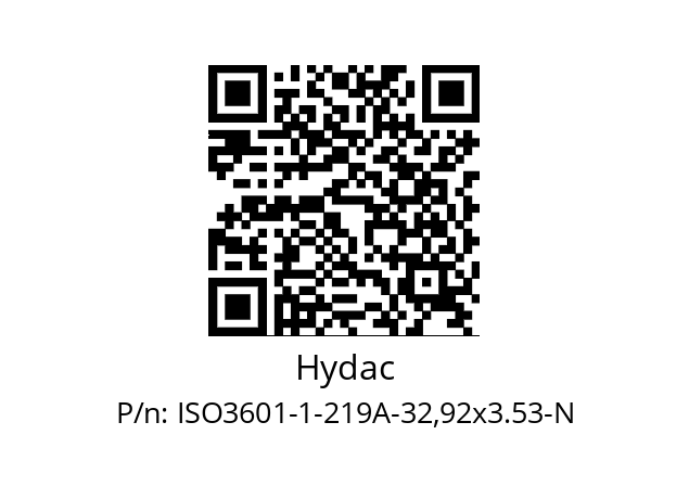   Hydac ISO3601-1-219A-32,92х3.53-N