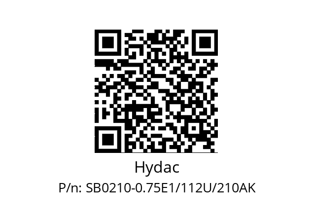  3041933 Hydac SB0210-0.75E1/112U/210AK