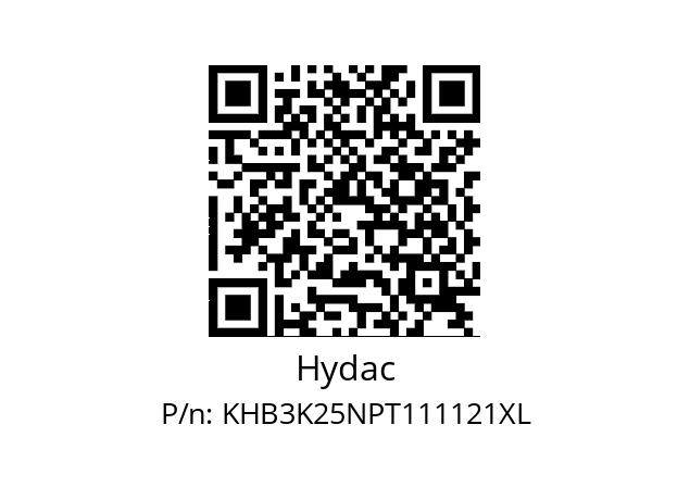   Hydac KHB3K25NPT111121XL