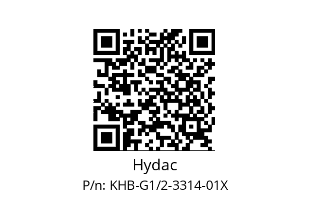   Hydac KHB-G1/2-3314-01X