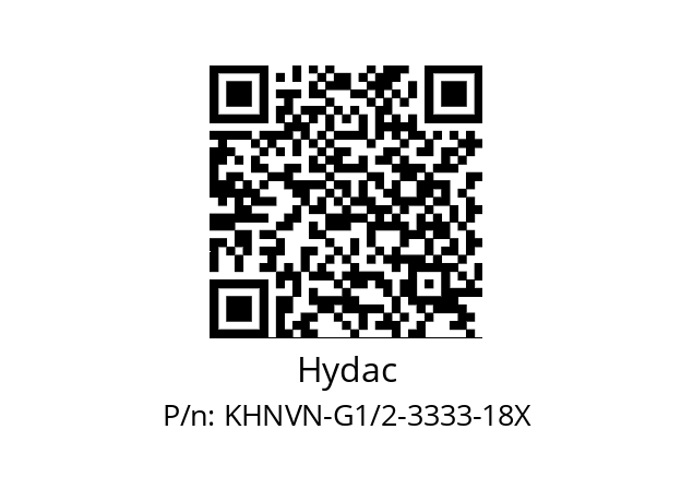   Hydac KHNVN-G1/2-3333-18X