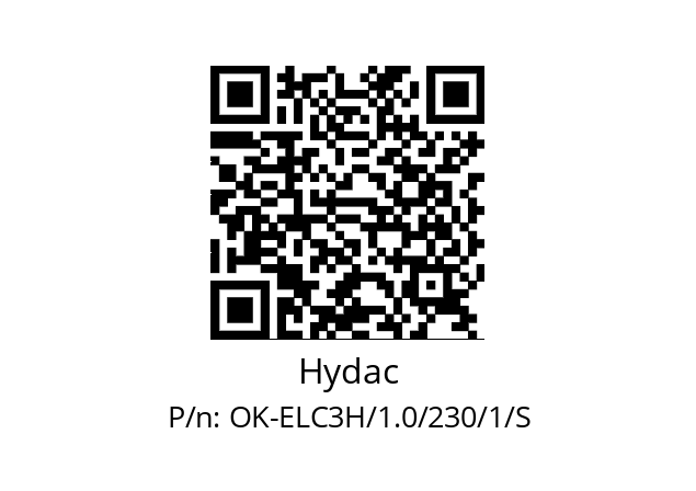   Hydac OK-ELC3H/1.0/230/1/S