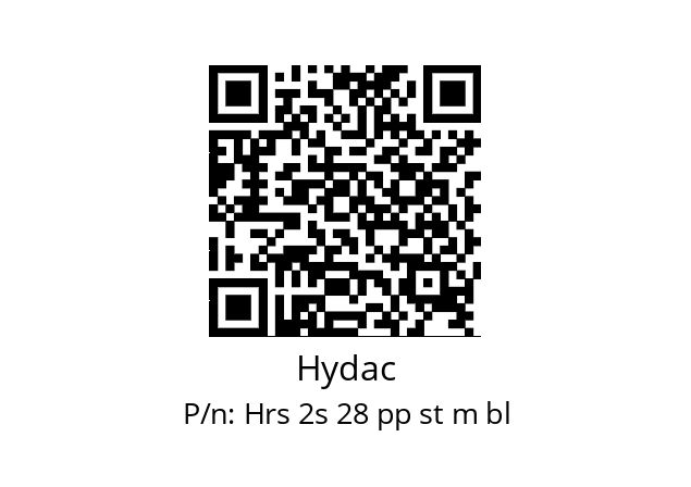   Hydac Hrs 2s 28 pp st m bl