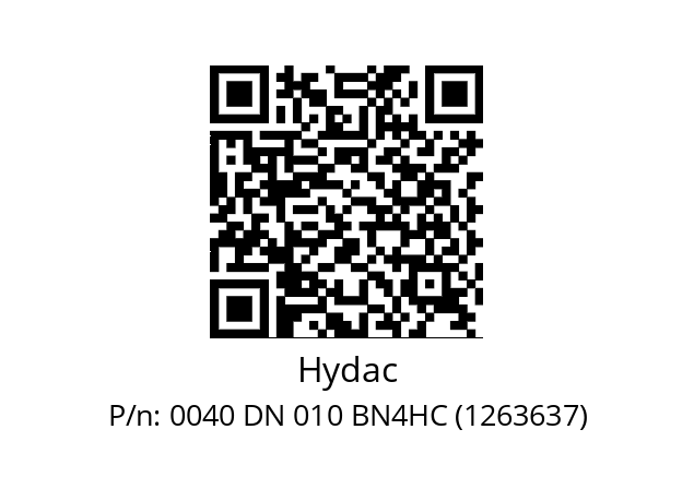   Hydac 0040 DN 010 BN4HC (1263637)