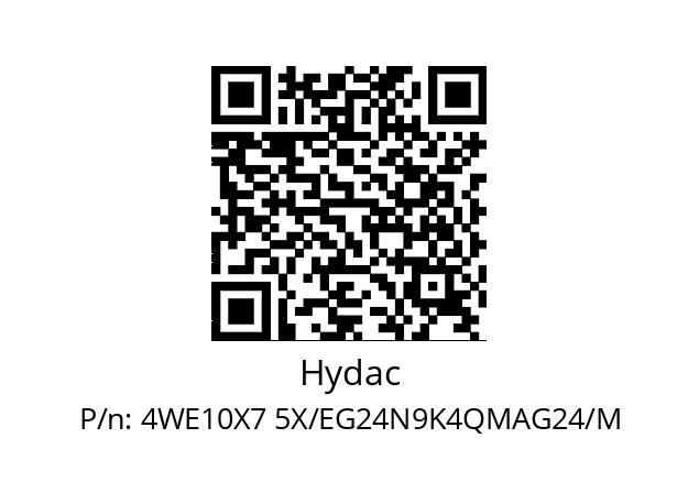   Hydac 4WE10X7 5X/EG24N9K4QMAG24/M