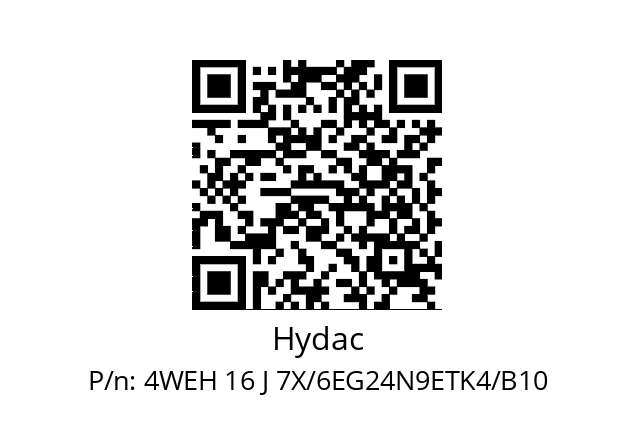   Hydac 4WEH 16 J 7X/6EG24N9ETK4/B10