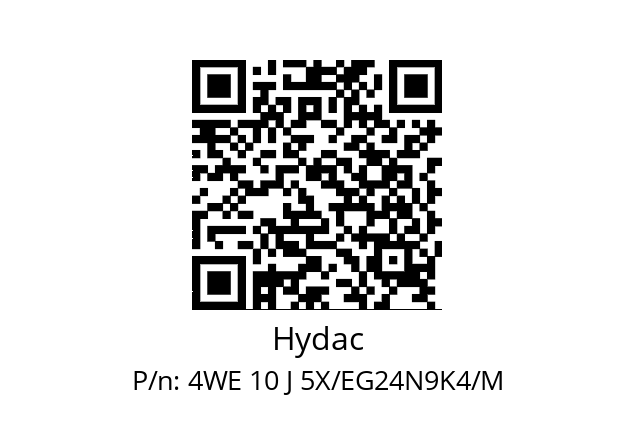   Hydac 4WE 10 J 5X/EG24N9K4/M