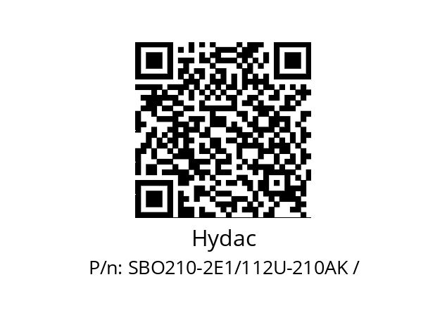   Hydac SBO210-2E1/112U-210AK /