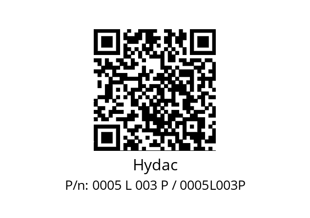   Hydac 0005 L 003 P / 0005L003P