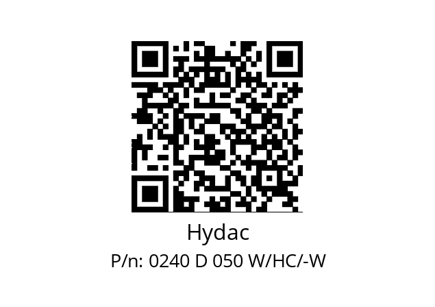   Hydac 0240 D 050 W/HC/-W