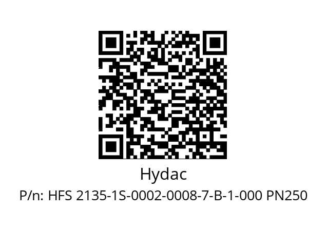   Hydac HFS 2135-1S-0002-0008-7-B-1-000 PN250