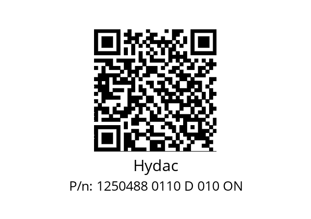   Hydac 1250488 0110 D 010 ON