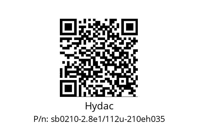   Hydac sb0210-2.8e1/112u-210eh035