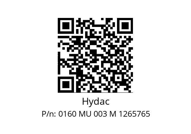   Hydac 0160 MU 003 M 1265765