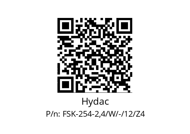   Hydac FSK-254-2,4/W/-/12/Z4