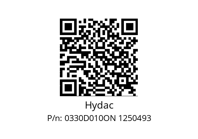   Hydac 0330D010ON 1250493